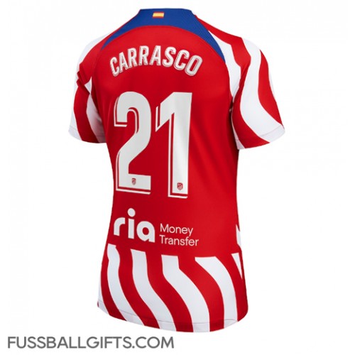 Atletico Madrid Yannick Carrasco #21 Fußballbekleidung Heimtrikot Damen 2022-23 Kurzarm